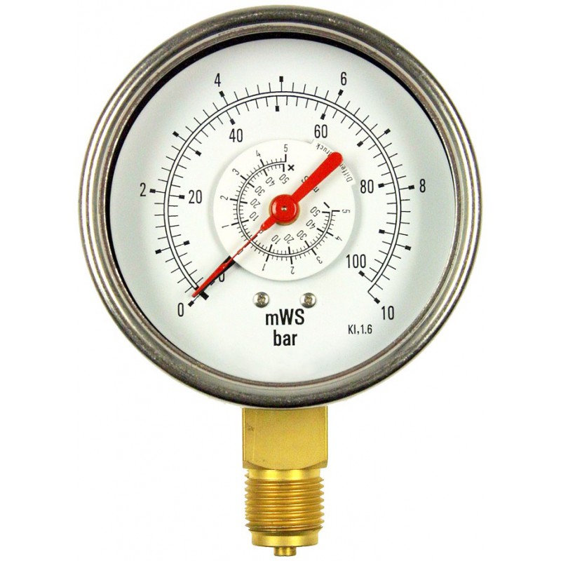 44124-type-5630-differential-pressure-gauge-ns100-with-bourdon-tube